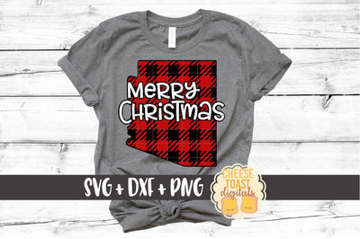 Arizona - Buffalo Plaid State - SVG PNG DXF Cut Files SVG Cheese Toast Digitals 