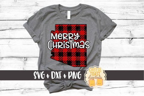 Arizona - Buffalo Plaid State - SVG PNG DXF Cut Files SVG Cheese Toast Digitals 