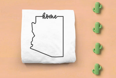 Arizona Home State Outline Embroidery Embroidery/Applique DESIGNS Designed by Geeks 