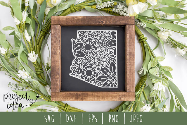 Arizona Mandala Zentangle SVG SavoringSurprises 