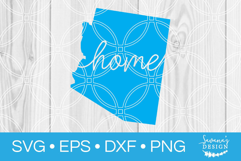 Arizona State with Home SVG SavanasDesign 