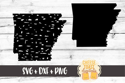 Arkansas - Solid & Grunge SVG Cheese Toast Digitals 