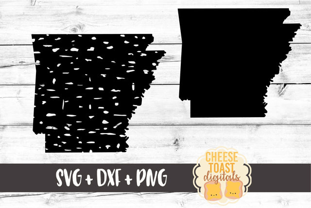 Arkansas - Solid & Grunge SVG Cheese Toast Digitals 