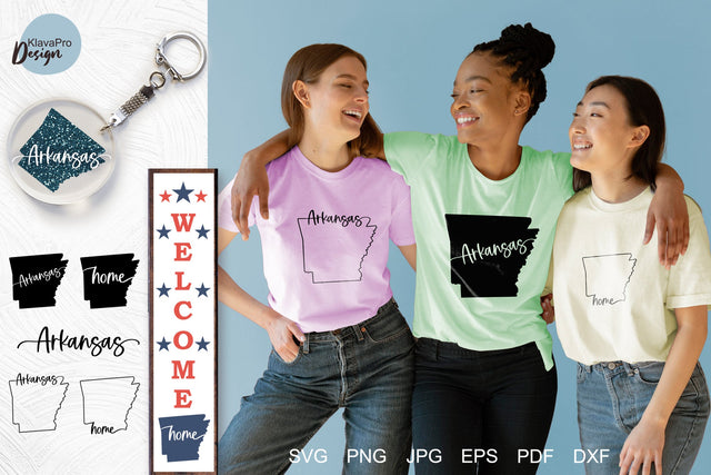 Arkansas state SVG. Keychain and Door Porch sign Templates SVG Klava P 