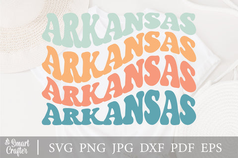 Arkansas Svg, Love Arkansas Svg, Arkansas State Svg, Usa State Svg, Travel States Tourist Svg, America Family Vacation Svg, Wavy Stacked Svg SVG Fauz 