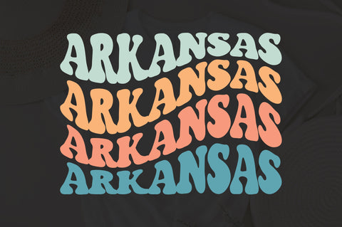 Arkansas Svg, Love Arkansas Svg, Arkansas State Svg, Usa State Svg, Travel States Tourist Svg, America Family Vacation Svg, Wavy Stacked Svg SVG Fauz 