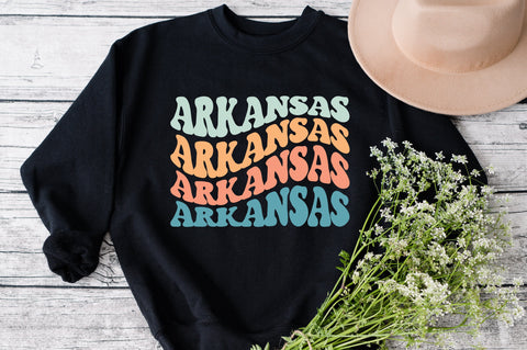 Arkansas Svg, Love Arkansas Svg, Arkansas State Svg, Usa State Svg, Travel States Tourist Svg, America Family Vacation Svg, Wavy Stacked Svg SVG Fauz 