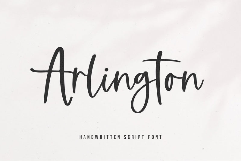 Arlington - Modern Script Font Font KA Designs 