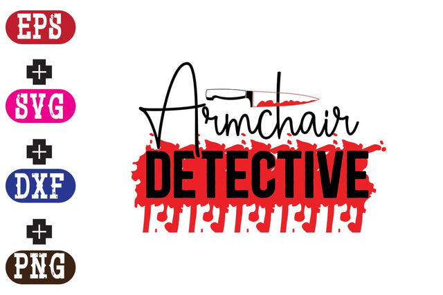 Armchair Detective SVG Nurstore 