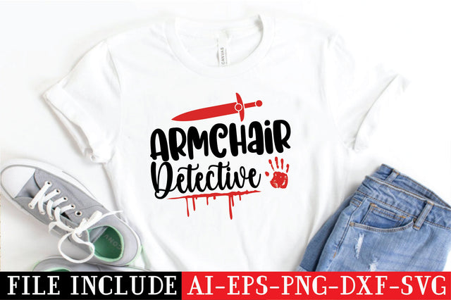 Armchair Detective SVG SVG Creativeart88 