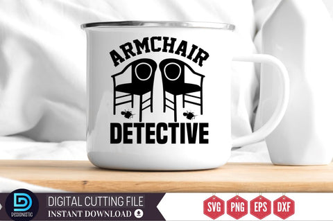 Armchair detective SVG SVG DESIGNISTIC 