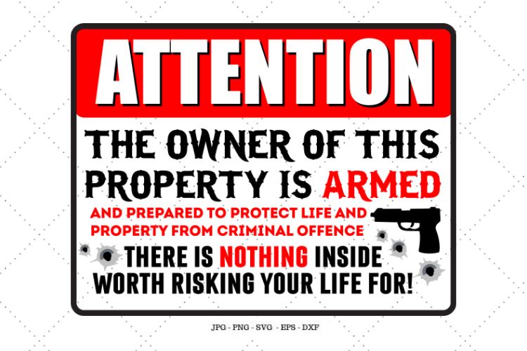 Armed, Protected By, Gun Decal, Gun Clipart, Second Amendment, Gun Rights, Gift for Him, Digital Download SVG SVG Digital Designer 