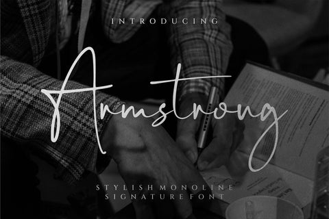 Armstrong - signature font Font toni_std 