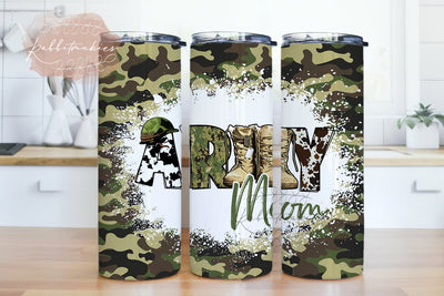 Army Mom Leopard Glitter 20 oz. Skinny Tumbler PNG Sublimation Design, Army Mom Skinny Tumbler, Army Mom Tumbler Png Downloads Sublimation Rabbitmakies 