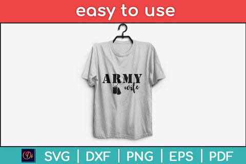 Army Soldier Wife Svg Design SVG artprintfile 