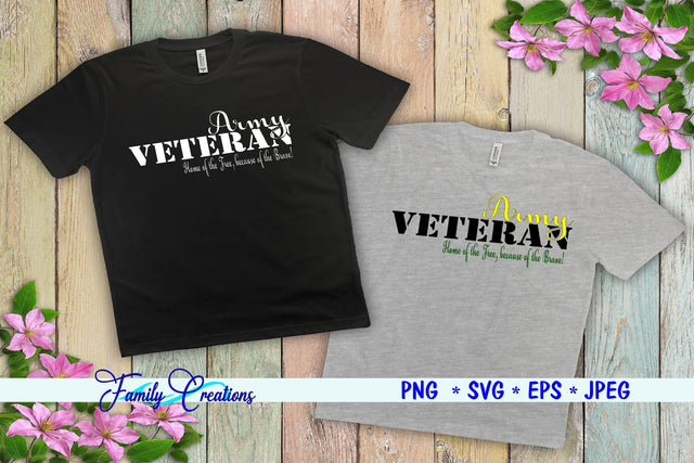 Army Veteran SVG Family Creations 