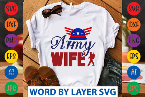 Army Wife SVG Design SVG Rafiqul20606 