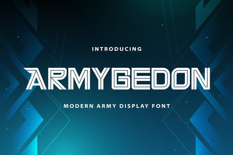 Armygedon - Modern Display Font Font StringLabs 