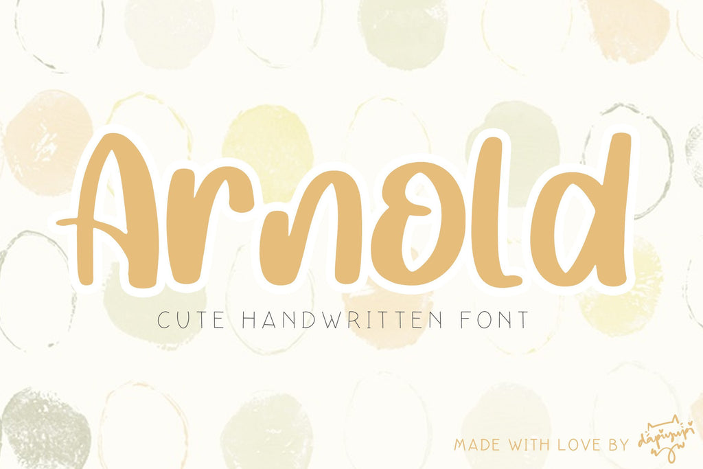Arnold Cute Handwritten And Display Font - So Fontsy