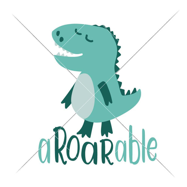 aROARable - Baby Kid's Dinosaur SVG Chameleon Cuttables 