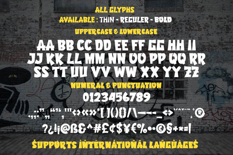 Arogun - Display Graffiti Style Font Font twinletter 