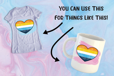 Aromantic Asexual Sublimation | Aromantic Asexual Heart Sublimation Angel Lynne Designs 