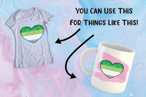 Aromantic Sublimation | Aromantic Heart Sublimation Sublimation Angel Lynne Designs 