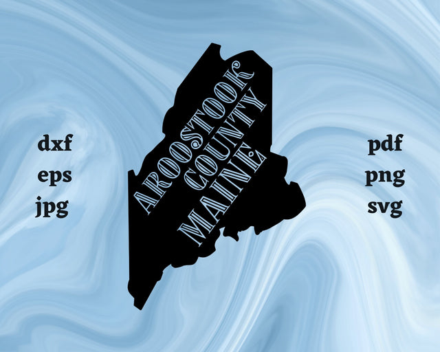 Aroostook County SVG Cut File SVG Northern Light SVG 