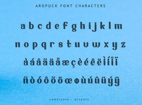 Aropuck Font Font Leamsign Studio 