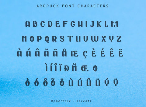 Aropuck Font Font Leamsign Studio 