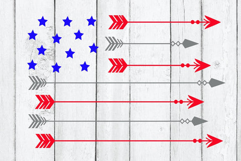 Arrow American Flag SVG SVG B Renee Design 