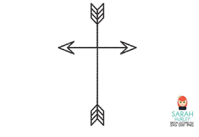 Arrow Cross SVG Sarah Hurley 