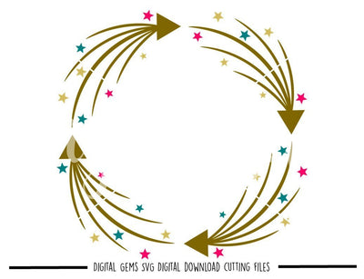 Arrow frame SVG / DXF / EPS / PNG files SVG Digital Gems 