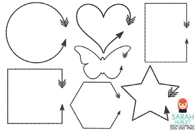 Arrow Frames Set SVG Sarah Hurley