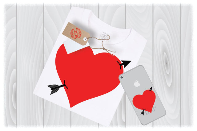 Arrow Heart SVG Files for Cricut Designs | Valentines Day Svg Files SVG My Sew Cute Boutique 