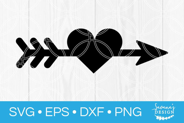 Arrow Heart SVG SavanasDesign 