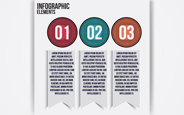 Arrow infographic concept. Vector template with 3 options, parts, stages, buttons. Can be used for web, diagram, graph, presentation, chart, report, step by step infographics. Abstract background. SVG naemmiah021 