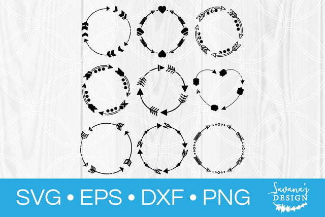 Arrow Monogram Bundle SVG SavanasDesign