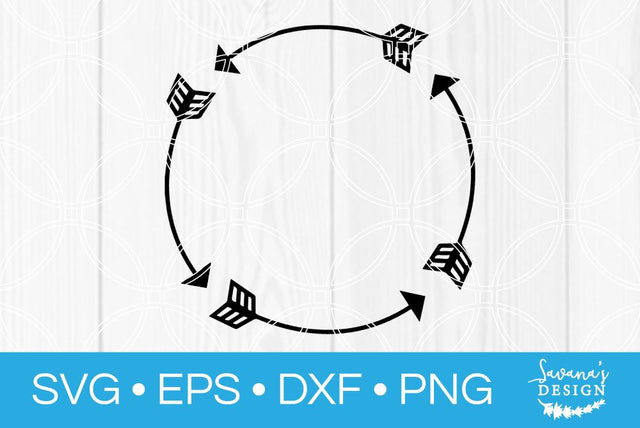 Arrow Monogram SVG SavanasDesign 