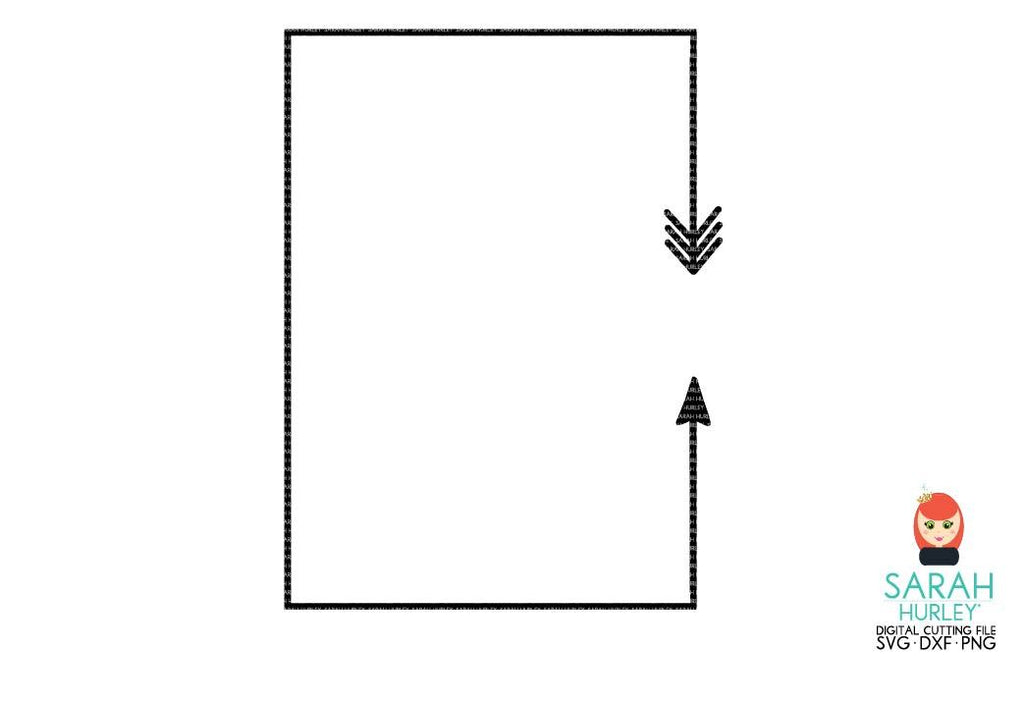 Arrow Rectangle Frame - So Fontsy