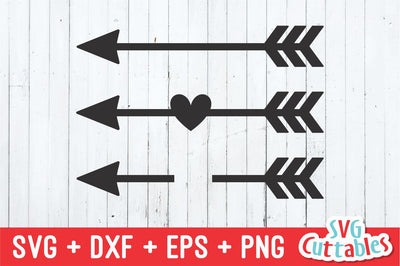 Arrow Set of 3 SVG Svg Cuttables 