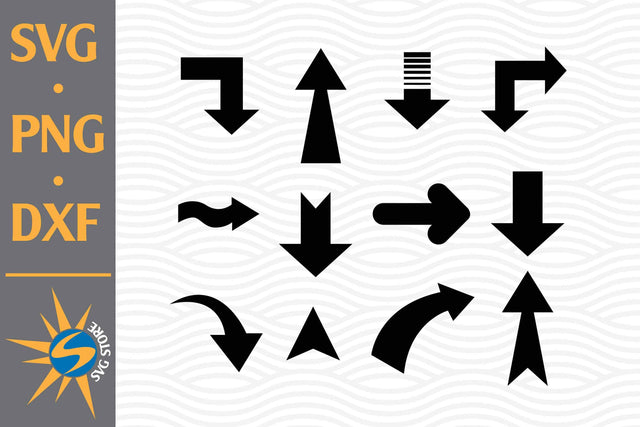 Arrow Silhouette SVG, PNG, DXF Digital Files Include SVG SVGStoreShop 