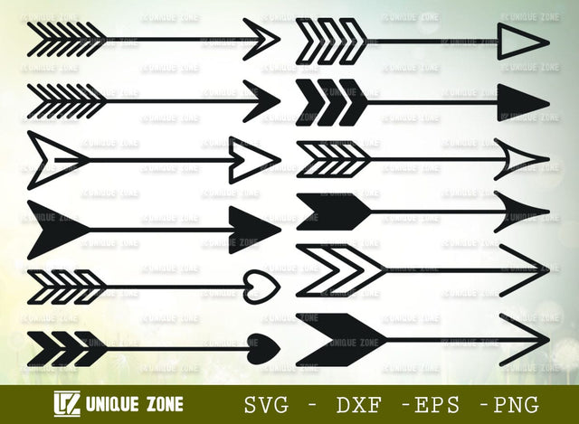 Arrow SVG Bundle, Arrow With Heart, Arrows Svg, Arrow Signs Svg, Right Arrow Svg, Digital Cutting File, SVG Unique Zone 