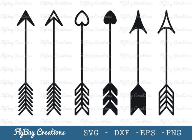 Arrow SVG Cut File | Arrow With Love Svg | Arrow Out Line | Arrow Silhouette SVG ETC Craft 