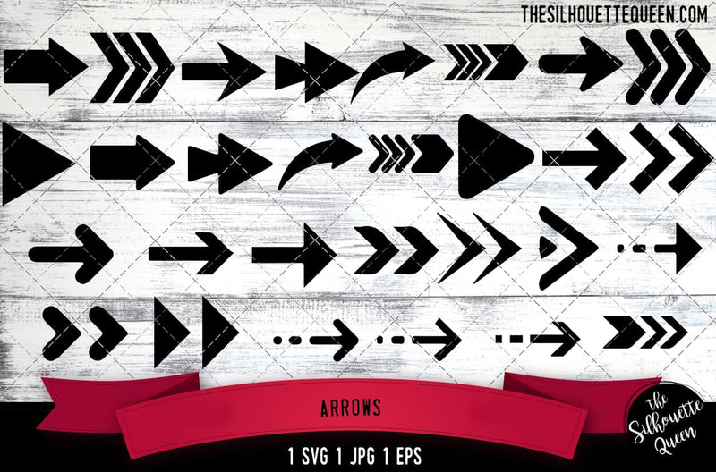 Arrows SVG File, SVG Bundle File-Cut File-Vector Clip Art for ...