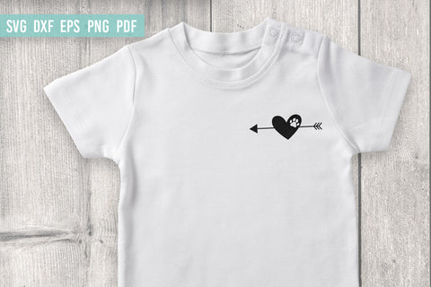 Arrows with hearts | Dog Lover SVG | Dog paw SVG SVG Irina Ostapenko 