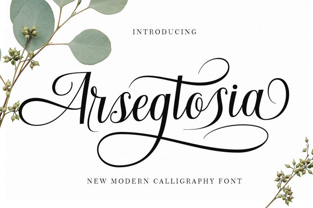 Arsegtosia Script Font muhammadzeky 