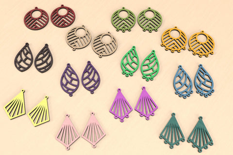 Art Deco Earrings SVG Cut Files for Laser Cutter SVG Angel on Empire 