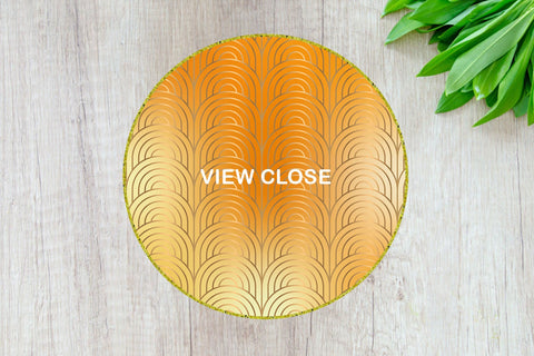 Art deco pattern digital paper with gradient orange color background Digital Pattern artnoy 