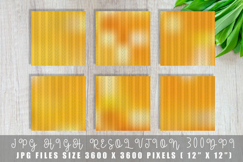 Art deco pattern digital paper with gradient orange color background Digital Pattern artnoy 